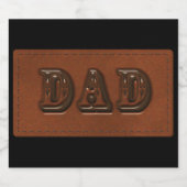 Étiquette Pour Bouteilles De Bière Écran étanche en cuir DAD (Étiquettes simples)