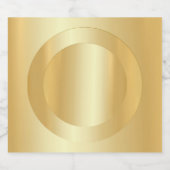 Étiquette Pour Bouteilles De Bière Élégant Faux Or Blank Modèle Custom Glamor (Étiquettes simples)