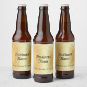 Étiquette Pour Bouteilles De Bière Élégant Modèle de script en or Faux (Bouteilles)