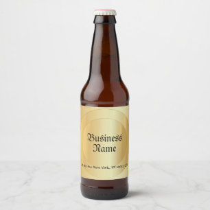 Étiquette Pour Bouteilles De Bière Élégant Modèle de script Gold de Faux
