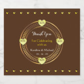 Étiquette Pour Bouteilles De Bière Elégante Soirée de Mariage (Étiquettes simples)