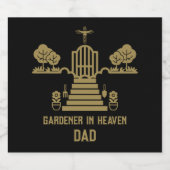 Étiquette Pour Bouteilles De Bière En mémoire Bereaver Gardener funérailles (Étiquettes simples)