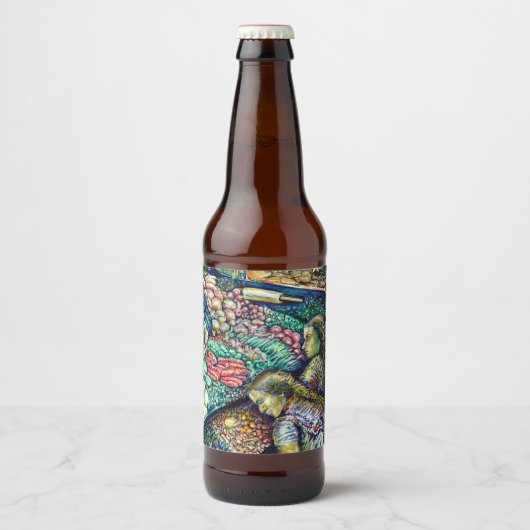 Étiquette Pour Bouteilles De Bière Encelade (Devant)
