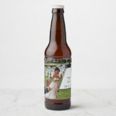 Étiquette Pour Bouteilles De Bière Enfin Mariage Funny Black Couple (Devant)