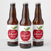 Étiquette Pour Bouteilles De Bière enseignant Après l'école snack bière (Bouteilles)