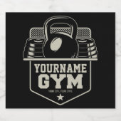 Étiquette Pour Bouteilles De Bière Entraîneur de fitness de Kettlebell (Étiquettes simples)