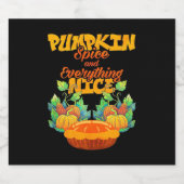 Étiquette Pour Bouteilles De Bière Épices Citrouilles D'Halloween Et Tout Nice (Étiquettes simples)