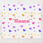 Étiquette Pour Bouteilles De Bière Épouse-moi, (Étiquettes simples)