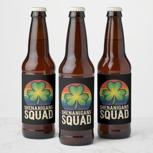 Étiquette Pour Bouteilles De Bière Équipe de Shenanigans Saint-Patrick (Bouteilles)