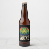 Étiquette Pour Bouteilles De Bière Équipe de Shenanigans Saint-Patrick (Devant)