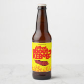 Étiquette Pour Bouteilles De Bière Et Kebab ? Viande brochée (Devant)