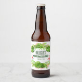 Étiquette Pour Bouteilles De Bière Été amusant Tropical (Devant)