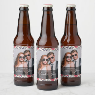 Étiquette Pour Bouteilles De Bière Étiquette de bière Rose mignon