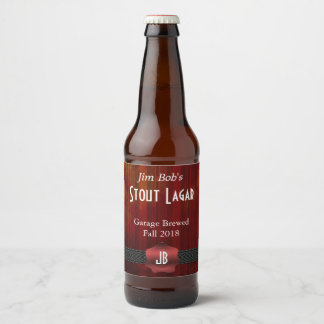 Étiquette Pour Bouteilles De Bière Étiquette de bières personnalisées monogramme de p