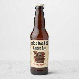 Étiquette Pour Bouteilles De Bière Étiquette de bières sur mesure de Road Kill