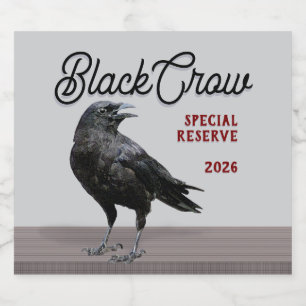 Étiquette Pour Bouteilles De Bière Étiquette de bouteille de marque Black Crow