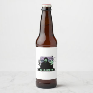 Étiquette Pour Bouteilles De Bière Étiquette de bouteille personnalisée de sorcière d