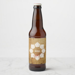 Étiquette Pour Bouteilles De Bière Étiquette de la bouteille de bière de Noël papa ru