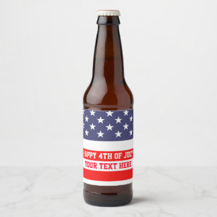 Étiquette Pour Bouteilles De Bière étiquette de la bouteille de bière du drapeau am