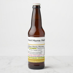 Étiquette Pour Bouteilles De Bière Étiquette drôle de bière de RX