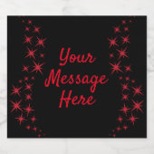 Étiquette Pour Bouteilles De Bière Étoile de Noël prospère (Étiquettes simples)