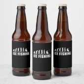 Étiquette Pour Bouteilles De Bière Évolution de la pêche sur glace Fisher (Bouteilles)