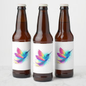 Étiquette Pour Bouteilles De Bière Exotic Rainbow Hummingbird (Bouteilles)