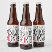 Étiquette Pour Bouteilles De Bière Fabuleux à 40 rouge (Bouteilles)