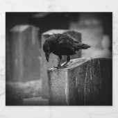 Étiquette Pour Bouteilles De Bière Falln Cemetery Crow (Étiquettes simples)