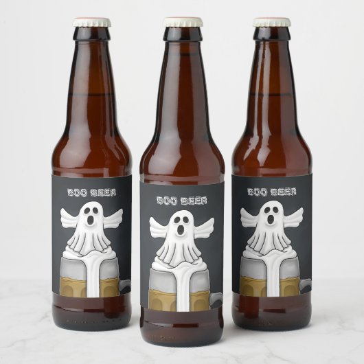 Étiquette Pour Bouteilles De Bière Fantôme Bouh (Bouteilles)