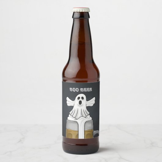 Étiquette Pour Bouteilles De Bière Fantôme Bouh (Devant)