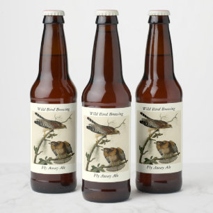 Étiquette Pour Bouteilles De Bière Faucon à épaulettes - Audubon's Birds of America