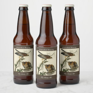 Étiquette Pour Bouteilles De Bière Faucon à épaulettes - Audubon's Birds of America