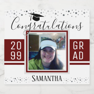 Étiquette Pour Bouteilles De Bière Félicitations à l'élégante finition de diplôm