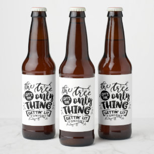 Étiquette Pour Bouteilles De Bière fête de Noël amusante