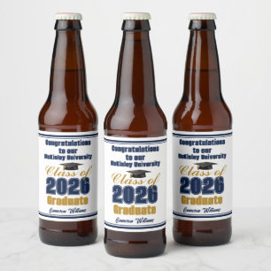 Étiquette Pour Bouteilles De Bière Fête de remise des diplômes de la promotion 2026 b
