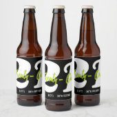 Étiquette Pour Bouteilles De Bière Fête du 21e anniversaire moderne et tendance (Bouteilles)