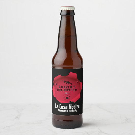 Étiquette Pour Bouteilles De Bière Fête du homard (Devant)