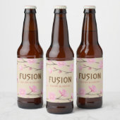 Étiquette Pour Bouteilles De Bière Fleur de cerisier - FUSION (Bouteilles)