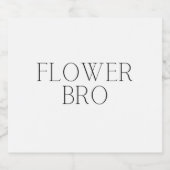 Étiquette Pour Bouteilles De Bière Fleur - Simple (Étiquettes simples)