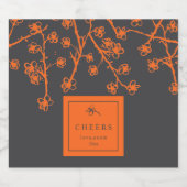 Étiquette Pour Bouteilles De Bière Fleurs lumineuses modernes (Étiquettes simples)