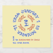 Étiquette Pour Bouteilles De Bière Folies toute l'année (Étiquettes simples)