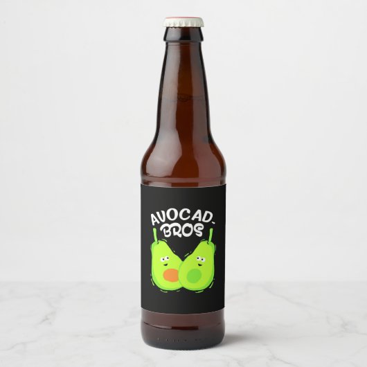 Étiquette Pour Bouteilles De Bière Frère Avocado (Devant)