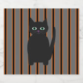 Étiquette Pour Bouteilles De Bière Fun and Fun Halloween Chats noirs (Étiquettes simples)