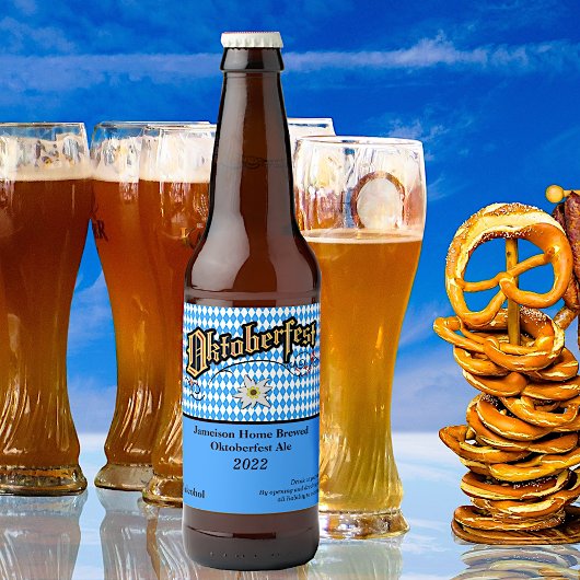 Étiquette Pour Bouteilles De Bière Fun Oktoberfest Home Brew