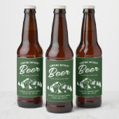 Étiquette Pour Bouteilles De Bière Funny Camping Bachelorette (Bouteilles)