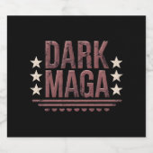 Étiquette Pour Bouteilles De Bière Funny DARK MAGA 2024 (Étiquettes simples)