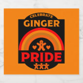 Étiquette Pour Bouteilles De Bière Ginger Haired Pride (Étiquettes simples)