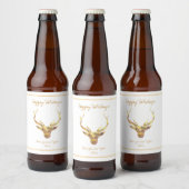 Étiquette Pour Bouteilles De Bière Gold Deer, Vacances (Bouteilles)