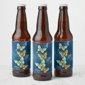 Étiquette Pour Bouteilles De Bière Golden butterflies (Bouteilles)